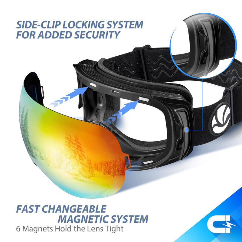 Load image into Gallery viewer, Ski Helmet & Goggles Set