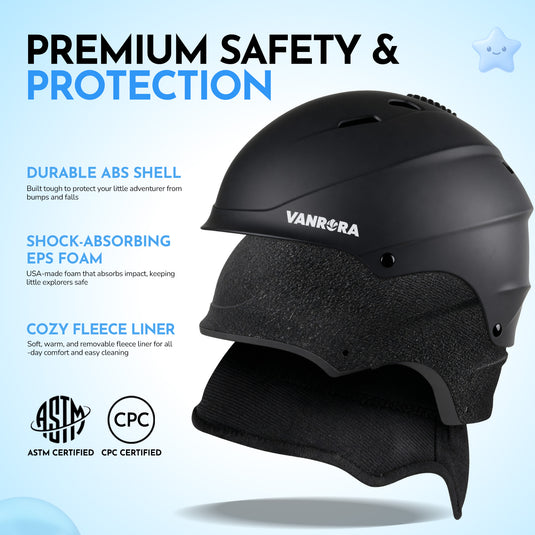 Kids Ski Helmet and Goggles Set