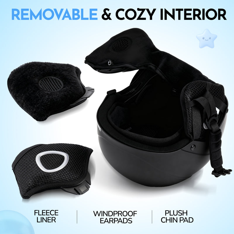 Load image into Gallery viewer, Kids Ski Helmet and Goggles Set
