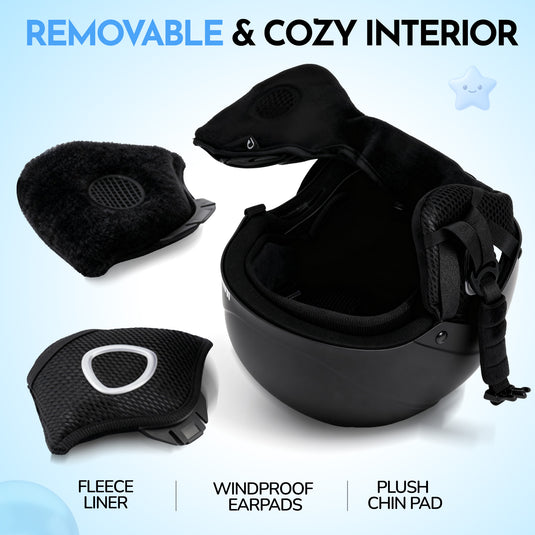 Kids Ski Helmet and Goggles Set