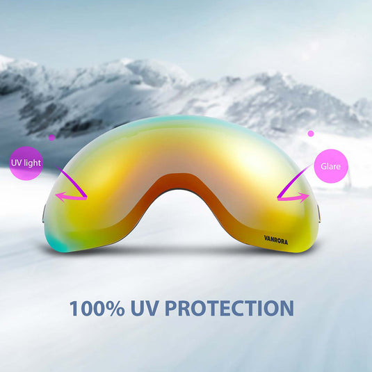 ski goggles with extra lens X-Mag Ski Goggles Replacement Lens – Vanrora