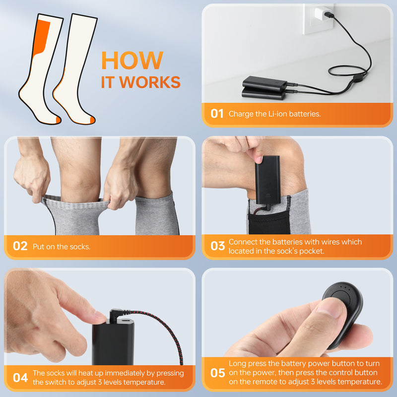 Load image into Gallery viewer, Heated Socks VH-400
