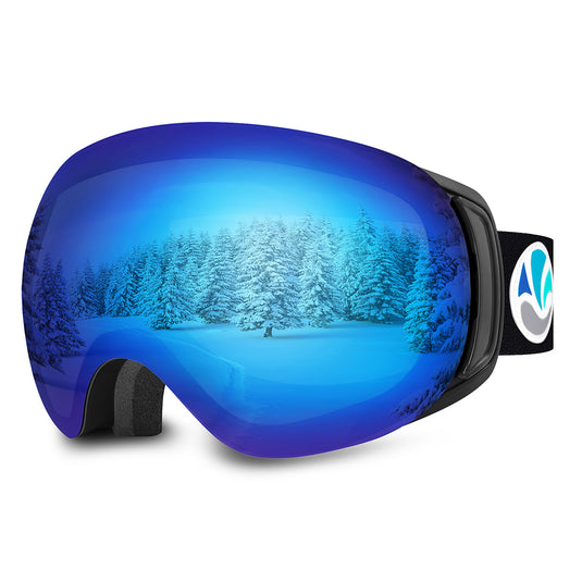 Ski goggles blue 2025 lens