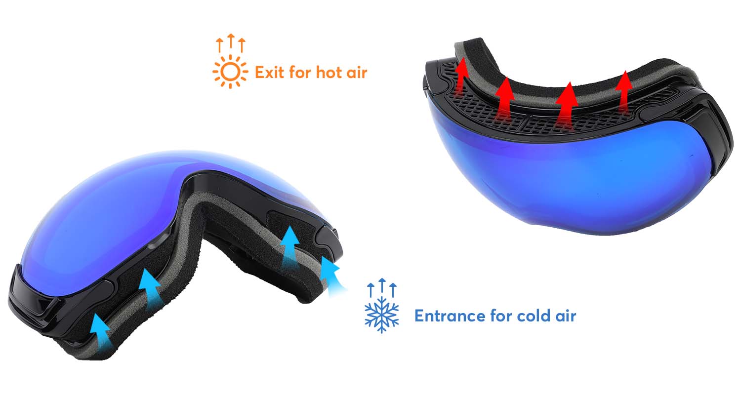 Ski Goggles Interchangeable Lens Vanrora