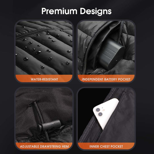 Men's Heated Vest with Battery Pack