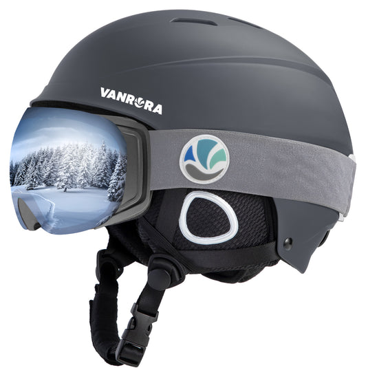 snow goggles under helmet Ski Helmet & Goggles Set – Vanrora