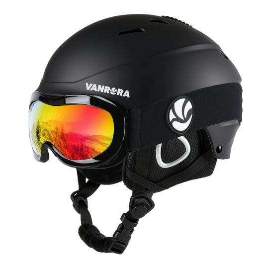 Kids Ski Helmet and Goggles Set