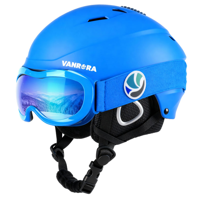 Load image into Gallery viewer, Kids Ski Helmet and Goggles Set
