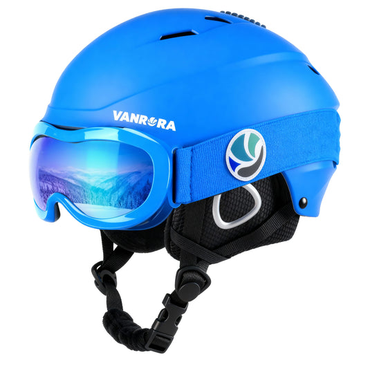 Kids Ski Helmet and Goggles Set
