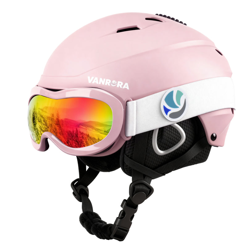 Load image into Gallery viewer, Kids Ski Helmet and Goggles Set

