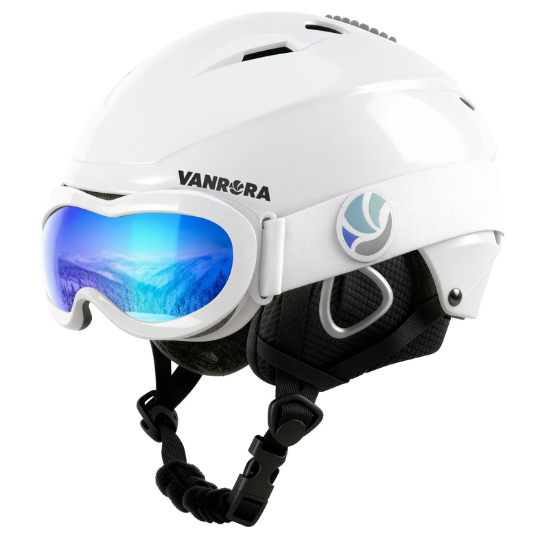 Load image into Gallery viewer, Kids Ski Helmet and Goggles Set
